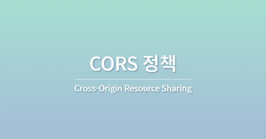 CORS 정책에 막혔나요? 허용해 줍시다.